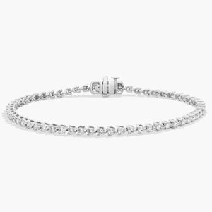Pulsera de tenis de 7 pulgadas con tres puntas y diamantes cultivados en laboratorio - Product Image 1
