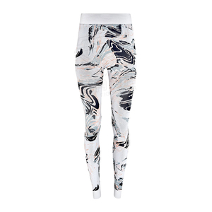 Pantalones de Yoga con Estampado de Mármol y Logotipo Personalizado, Tie Dye, Cintura Elástica sin Costuras, Leggings de Gimnasio con Estiramiento en Cuatro Direcciones, Cintura Alta de Lujo para Fitness - Product Image 1