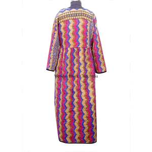 Robe longue maxi de qualité standard, nouveau design, avec impression sérigraphiée, pour femmes, mode, au meilleur prix pour l'exportation depuis l'Inde. - Product Image 6