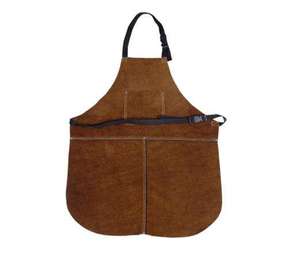 High Quality Sleeveless Leather Welding <b>Apron</b> Men Heat Flame-resistant Heavy Duty <b>Work</b> <b>Apron</b> 6 Pockets Kitchen - Product Image 5