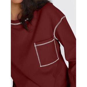 Conjunto Deportivo Personalizado para Mujer, Sudadera Holgada de Algodón Orgánico y Pantalones Cortos con Capucha, Estilo Casual para Primavera - Product Image 3