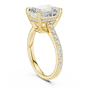 Anillo de Diamantes Cultivados en Laboratorio de Oro Sólido de 14k para Mujer, Corte Brillante, Certificado IGI, 2-4 Gramos, Romántico, de Aries Jewel - Product Image 5