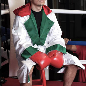 Pakistan Manufacturer High Quality Customized <b>Boxing</b> <b>Robes</b>-Reasonable Price Eco-Friendly & Durable Polyester Hot Sale - Product Image 5