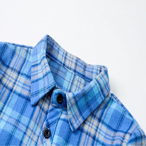 Chemise en flanelle épaisse pour homme, à carreaux, manches longues, chaude, décontractée, boutonnée, durable, pour l'extérieur, tendance - Product Image 5