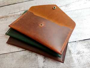 Cartera organizadora de efectivo de cuero genuino de alta resistencia, sistema de organización de dinero portátil, venta al por mayor, OEM, personalizada, de lujo, tipo carpeta de presupuesto - Product Image 1