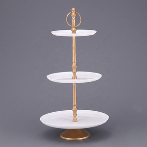 Best Selling CE Certified White Base Aluminum Metal Silver <b>Top</b> Heat Resistant 2-3 Tier <b>Cake</b> Stand Home Wedding Party Christmas - Product Image 1