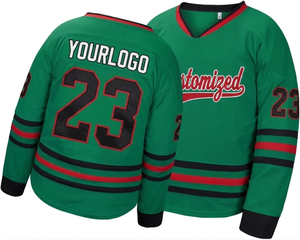 Custom sublimatedprint ICE HOCKEY Jersey quick dry customized team name number Breathable sportswear polyester mens adult jersey - Product Image 1