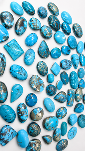 Organicgems Vente en gros de pierres précieuses naturelles en turquoise bleue ovale, cabochons en pierre, formes variées - Product Image 4