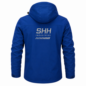Chaqueta Softshell Impermeable para Hombre, Cortavientos, Ropa de Trabajo para Exteriores, Logotipo Personalizado, Cierre Completo, Transpirable, Ecológica, con Estampado - Product Image 2