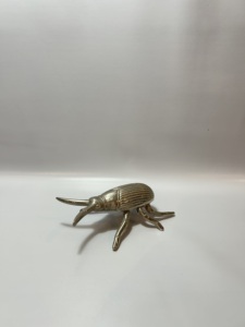 Sculpture de dinosaure Triceratops en résine dorée de luxe, figurine moderne d'animal, décoration d'intérieur, objet de collection pour table, cadeau de bureau - Product Image 5