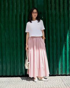 Camiseta Corta de Verano Casual para Mujer, de Alta Calidad, Cuello Redondo, Tejida, Bordada, de Color Sólido, Algodón, Corte Regular, Transpirable - Product Image 3