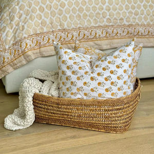 <b>Rectangular</b> <b>Storage</b> <b>Basket</b> Rattan Laundry <b>Basket</b> Open Design Organizer for Home Shelf Closet Bedroom Living Room Eco Friendly - Product Image 1