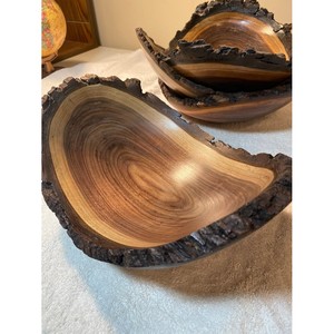 Handcrafted Natural Jodhpur <b>Wood</b> Bowl with Carved Edges - Wholesale - Product Image 4