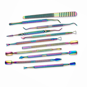 ที่ดันเล็บและกำจัดหนังกำพร้าแบบสองด้าน ทำจากสแตนเลส ใช้ซ้ำได้ - Product Image 3