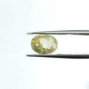 พลอยแซฟไฟร์สีเหลืองทรงรีธรรมชาติ 5.02 กะรัต สำหรับทำเครื่องประดับและแหวน YSON-135 - Product Image 1
