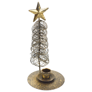 Porte-bougie classique en forme de sapin de Noël avec finition peinte à la main, décoration de Noël et design de décoration nocturne, support de bougie - Product Image 6