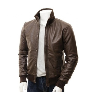 PIHA SPORTS Men's Slim Fit <b>Cafe</b> <b>Racer</b> Black Brown Real Lambskin Leather <b>Jacket</b> Soft Waterproof Reversible Winter Biker Quilted - Product Image 5
