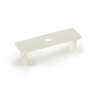 Attaches-câbles en plastique Essentra Natural UL94 V2 Nylon 6/6 à fixation par vis, attaches-câbles plats FCRC