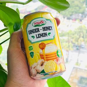 NAWON Wholesale Supplier Healthy Beverage From Vietnam Ginger Juice with Honey Mint 330ML <b>Can</b> <b>Fruit</b> and Vegetable Juice Drinks - Product Image 3