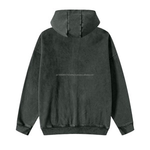 <b>Cheap</b> Price Men Acid Wash Customized Slim Fit Fleece Eco-Friendly 100% Cotton Thermal Hoodies for Men - Product Image 6
