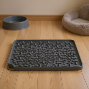 Tapete de Silicona para Mascotas Lick'n'Snack, 20x20 cm, Gris Oscuro - Product Image 3