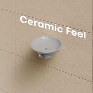 Sleek Wall Mount Circular <b>Soap</b> <b>Holder</b> Durable Grey Melamine <b>Soap</b> Saucer Bracket for Restroom and Kitchen Sink - Product Image 2