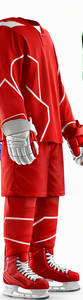 Custom Ice Hockey Uniform Men's Red <b>White</b> Sublimated Jersey Full Sleeve Moisture Wicking Breathable Winter Adult Size - Product Image 5