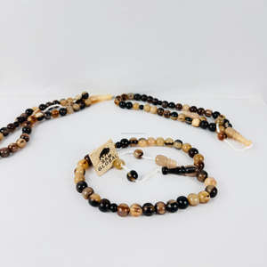 Misbaha de prière moderne religieuse, 33 perles, fait main, en corne véritable, couleur blanche, perles de comptage musulmanes, chapelet islamique de luxe - Product Image 5