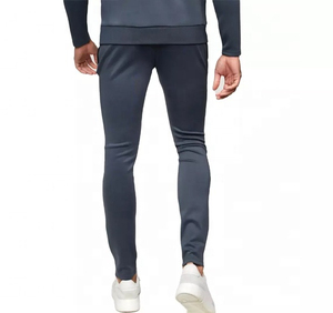 Survêtement à capuche pour homme, couleur unie, sportif, séchage rapide, en spandex et polyester, coupe régulière, poches latérales, pour l'automne - Product Image 5