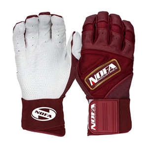 Guantes de Bateo de Béisbol Profesionales de Cuero, Ambidiestros, Acolchados, con Cierre de Hebilla, Logotipo Personalizado, Venta al Por Mayor - Product Image 4