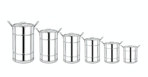 Premium Stainless Steel Big Size Hotpot 7.5 Liter Capacity <b>Mirror</b> Finish Heavy Duty Insulated Heat Resistant Commercial Grade - Product Image 2