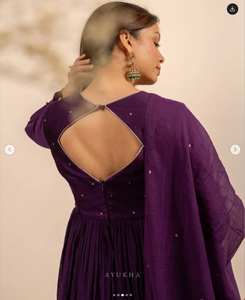 Kurti moderne pour femme en faux georgette brodé, séchage rapide, toutes saisons, idéal pour les mariages, les fêtes et Diwali, par Ramdev Trading - Product Image 4