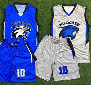 Ensemble de maillots de basket-ball personnalisés en gros, uniformes sublimés réversibles pour hommes, vêtements de sport pour équipes de jeunes - Product Image 6
