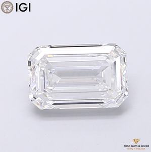 Diamante Cultivado en Laboratorio CVD de Color D y Claridad VVS1, 2.00 Quilates, Corte Esmeralda Excelente, con Certificado IGI, para Colgante de Lujo - Product Image 1