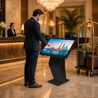 32 43 55 Inch Layar Sentuh Horizontal Kiosk Digital Signage Interaktif Tipe Lantai