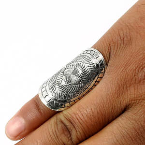 Handcrafted 925 Sterling Silver Handmade <b>Ring</b> Pretty Design Full <b>Finger</b> Bohemian <b>Ring</b> Perfect For Wedding Party & Anniversary - Product Image 3