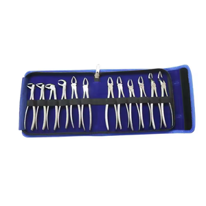 Kit d'instruments chirurgicaux dentaires de classe I de qualité supérieure CUSTOM, forceps d'extraction manuels, certifié CE, acier, garantie 5 ans - Product Image 2