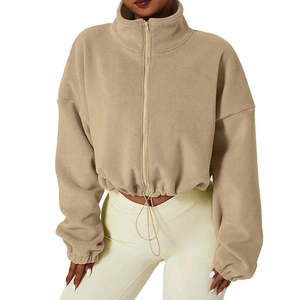 Autumn and Winter Fashion New Semi-<b>zipper</b> Casual Loose Stand Collar Cardigan Hoodie Winter Long Sleeve Solid Color Long Coat - Product Image 1