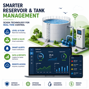 Système de surveillance du niveau des réservoirs IoT industriel avec SCADA, alarme et contrôle des pompes |   OEM - Product Image 1