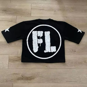 T-shirt Homme Personnalisable Respirant Écologique Col V Ample Manches Courtes Uni Imprimé Sérigraphié 100% Coton - Product Image 3