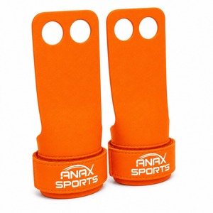 Poignée de gymnastique à 2 trous en cuir de qualité supérieure pour une durabilité longue durée, respirante - Product Image 5