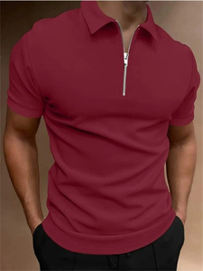 Oem Customized logo Design Men's Polo <b>Shirt</b> Solid Color Short-sleeved Lapel T-<b>shirt</b> <b>Half</b> Sleeve Top Trend Polo <b>Shirt</b> - Product Image 5