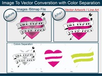 Services spécialisés de conversion raster en vecteur pour la conception graphique axée sur la sérigraphie et la conception d'emballage