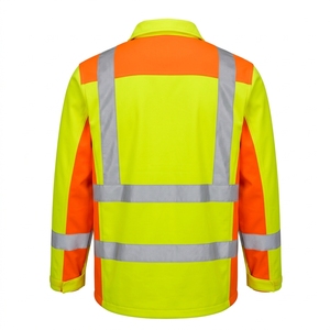 Chaqueta de Seguridad Reflectante de Alta Visibilidad, Naranja Amarillo Clase 2, Impermeable, con LED Intermitente, Ropa de Trabajo de Primera Calidad, Venta al Por Mayor - Product Image 2