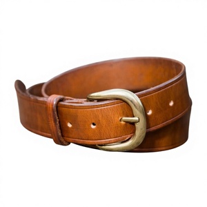 Accessoires pour hommes en cuir de vache 100% original, finition naturelle, écologiques, imperméables, boucle à ardillon vintage, luxe, B.S INTERNATIONAL - Product Image 5