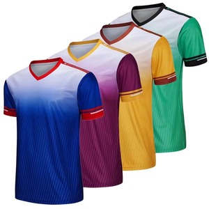 Camiseta de Fútbol Personalizada con Diseño Sencillo, Transpirable, de Secado Rápido, Ropa Deportiva para Equipos, Logotipo OEM, Camiseta de Fútbol Personalizada al por Mayor - Product Image 4