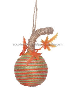 วัสดุปอกระเจาแบบยั่งยืนคริสต์มาสตกแต่งบ้านอย่างมีสติต่อสิ่งแวดล้อมงานฝีมือแขวนแบบชนบทโรงงานขายส่ง - Product Image 1