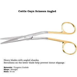 TC Cottle Scissors 16cm Straight <b>Tungsten</b> Carbide Supercut Serrated Blades CE Certified Lifetime Warranty - Product Image 2