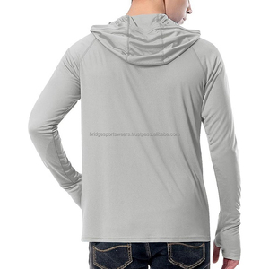 เสื้อฮู้ดตกปลาผู้ชาย พิมพ์โลโก้ได้ตามต้องการ แขนยาว ระบายอากาศ แห้งเร็ว ไซส์ใหญ่ - Product Image 3