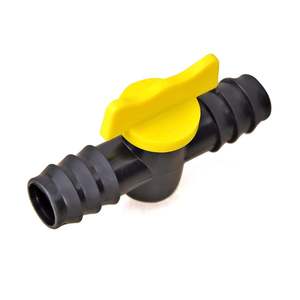 Conector Adaptador de Manguera de 1 Pulgada, Válvula Lateral de Goteo de PP Negro para Sistema de Suministro de Agua en Granjas, Invernaderos, Céspedes y Jardines - Product Image 2